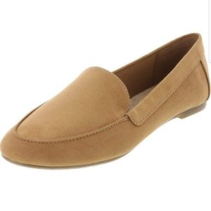 Brown suede loafers